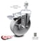 Service Caster Semi Steel Swivel TS Caster w/Roller Bearing-5" Wheel&1/2" Stem w/Total Lock BRK SCC-TSTTL20S515-SSR-121315 - alternate 4